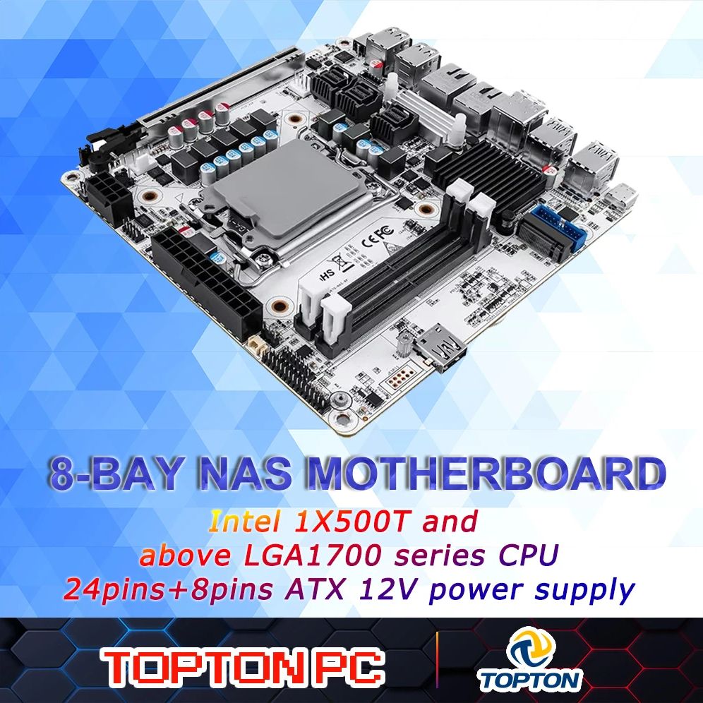 Lga1700 Itx Motherboard Ddr5 - 8-Bay NAS Mini ITX Motherboard (LGA1700