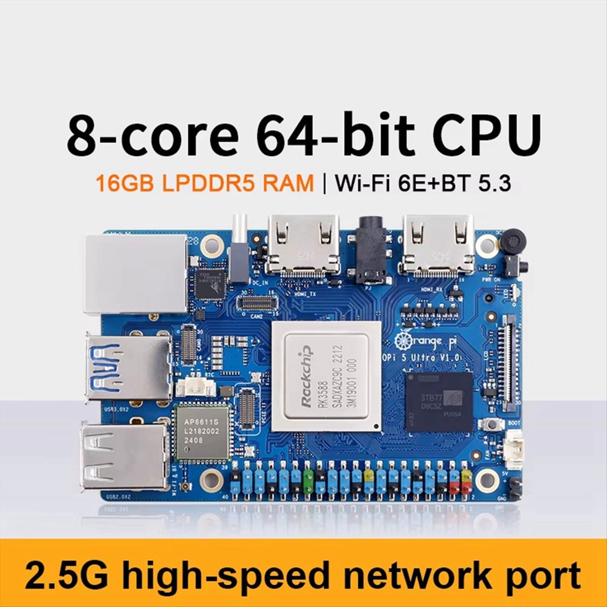 Rockchip Rk3588 Development Board - DT75BG Für 5 Ultra Entwicklungsboard LPDDR5